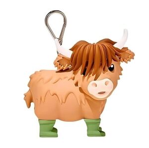 Bath & Body Works Highland Cow Keychain Pocketbac Holder SOLDOUT EVERYWHERE